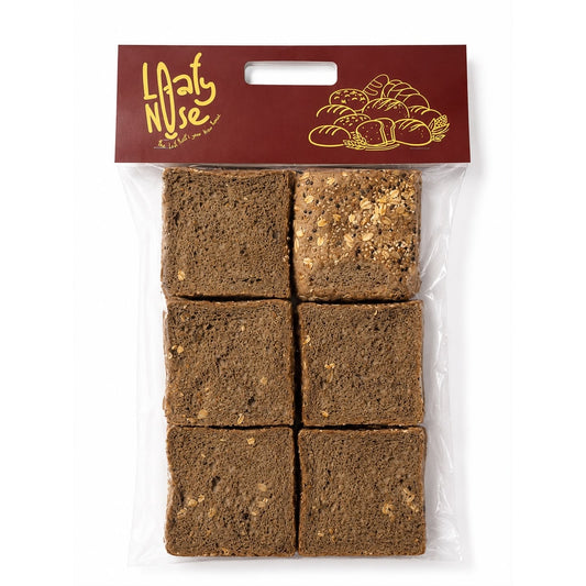 Brown toast with whole grains
